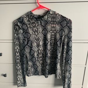 snake skin top